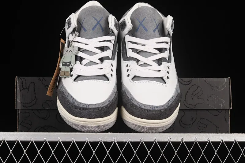 All categories Air Jordan Jordan series basketball shoes Air Jordan 3 Kaws x Air Jordan 3 AJ3 Joe 3 joint custom model cultural basketball shoes